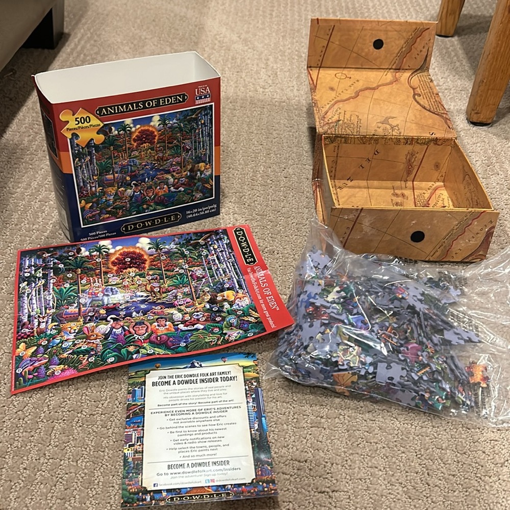 500 Dowdle Puzzle Jigsaw Puzzle Animals of Eden 500 pieces excellent condition